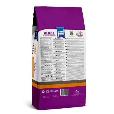 Pawpaw 15kg Ξηρά Τροφή για Ενήλικες Γάτες με Κοτόπουλο