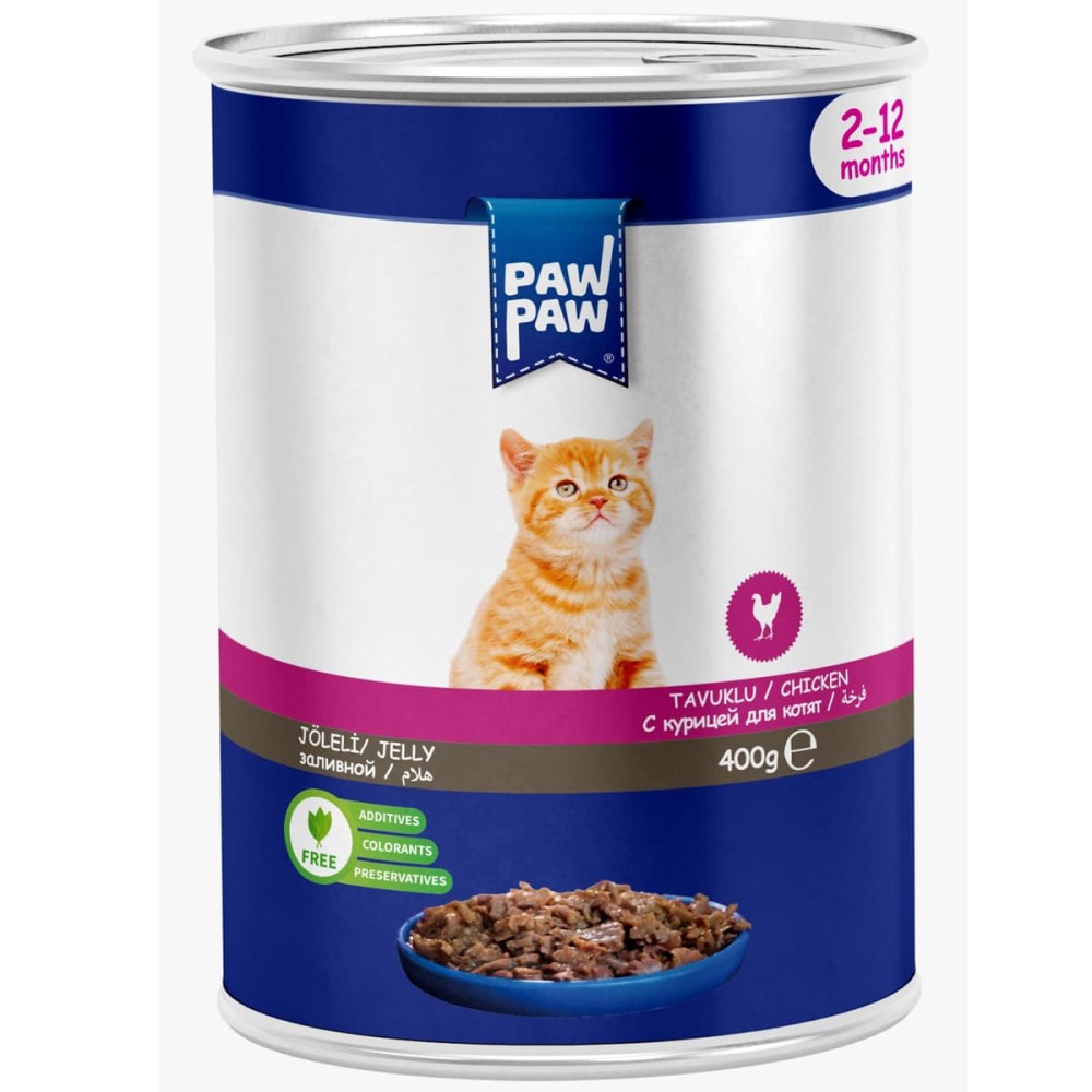 Pawpaw Low Grain 400gr Υγρή Τροφή για Γατάκια με Κοτόπουλο Pawpaw Low Grain 400gr Υγρή Τροφή για Γατάκια με Κοτόπουλο